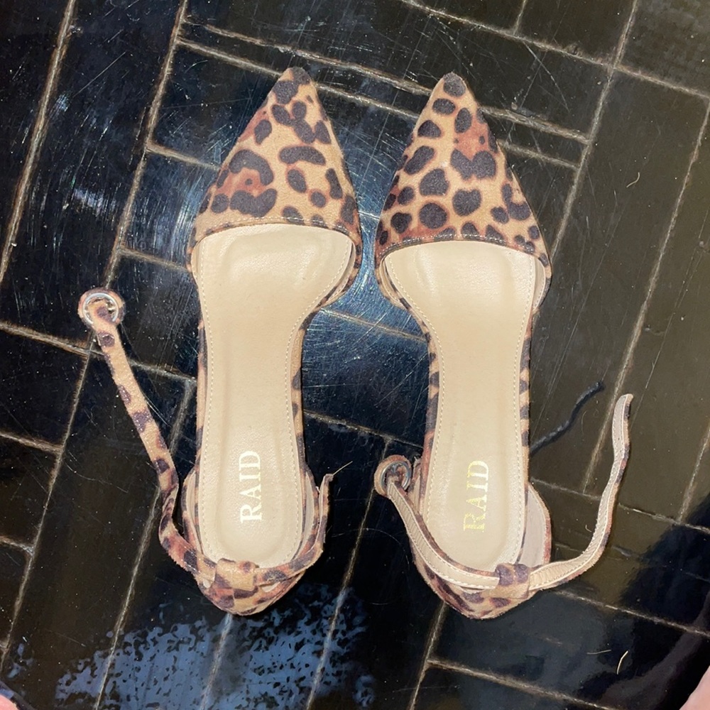 RAID Animal print Block heeled shoes